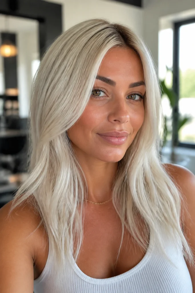 25 Light Blonde Platinum Hair Color Ideas for Tan Skin