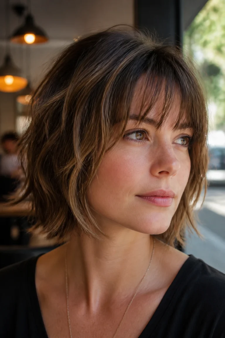 22 Angled Shags with Bangs for Thin Hair