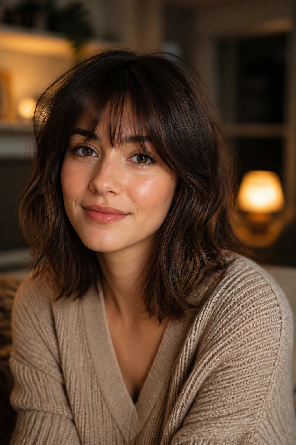 Portrait of a real person in a timeless medium-length cut ready for repeat wear