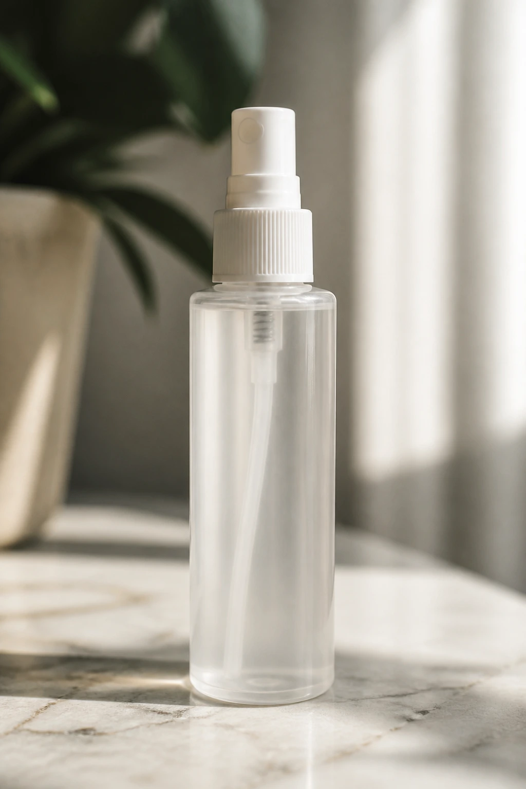 Close-up of root-lifting mist bottle for hair styling