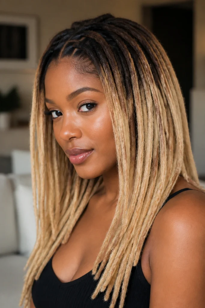 22 Locks Blonde Hairstyles for Black Hair with Fine Hair