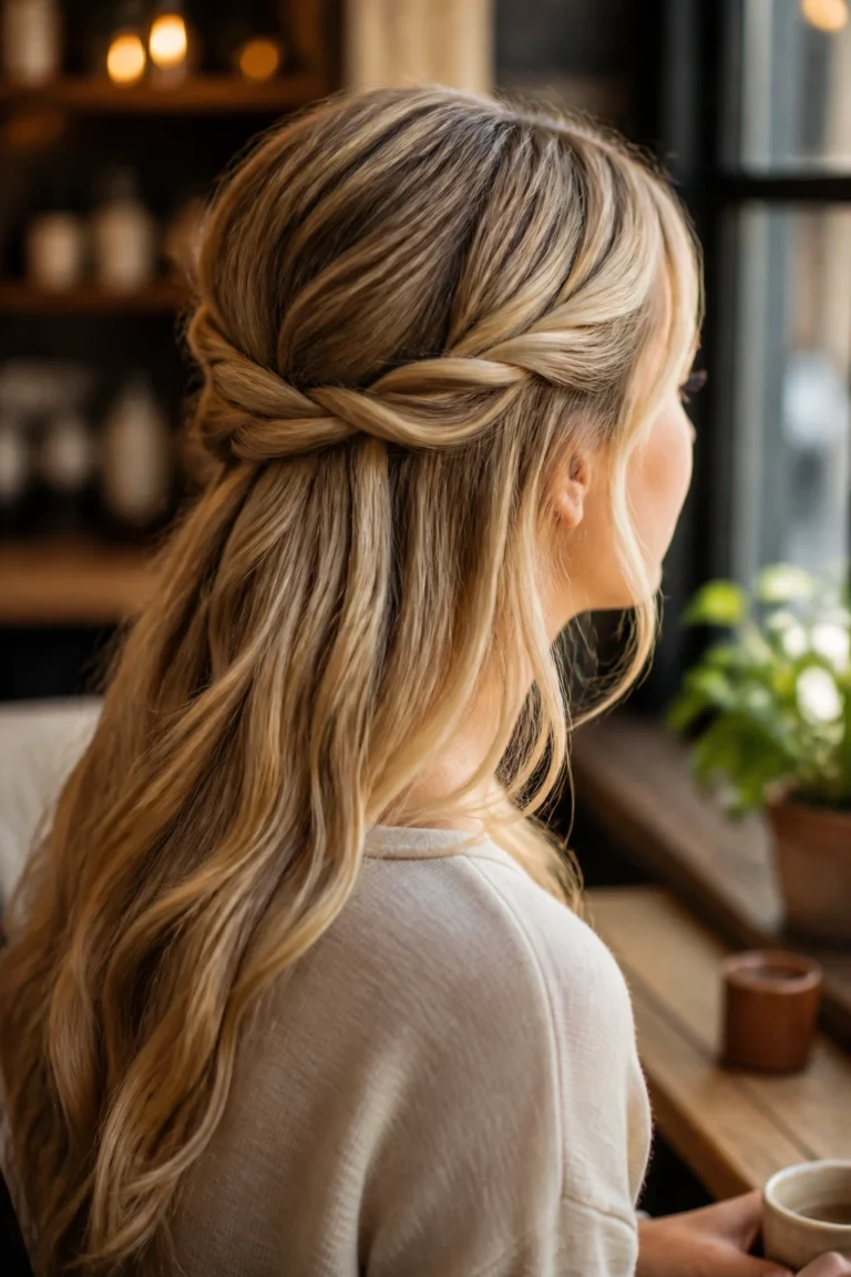 22 Half Up Hairstyles for Long Hair with Thin Hair