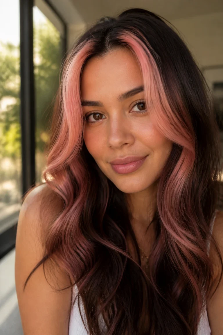 25 Pink Highlights for Medium Skin Tones with Fine Hair