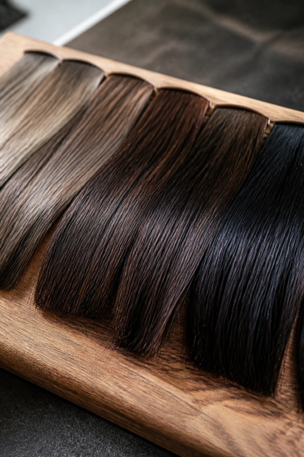 Brown shade palette with ash to espresso tones