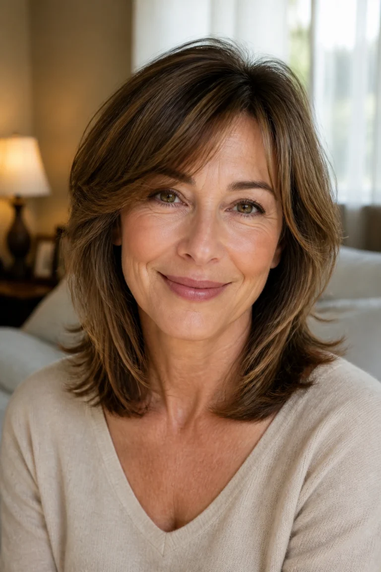 18 Medium Length Haircuts for Women Over 50