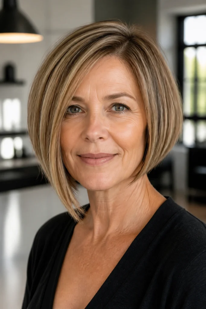 30 Asymmetrical Short Bobs for Older Women