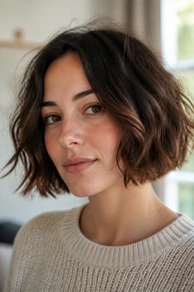 25 Wavy Bobs for Frizzy Hair and Round Faces