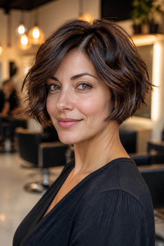 25 Super Short Bobs for Oval Faces with Wavy Hair