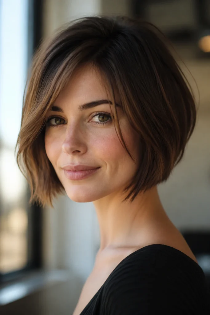 18 Hairstyles for Short Hair and Heart-Shaped Faces