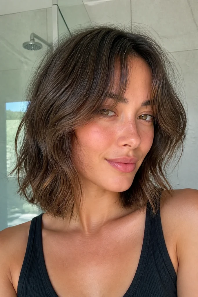 25 Type 2C Hairstyles for Wavy Hair with Curtain Bangs