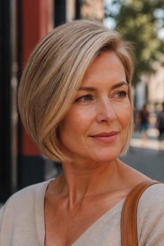 22 Sleek Bobs for Women Over 40 with Fine Hair