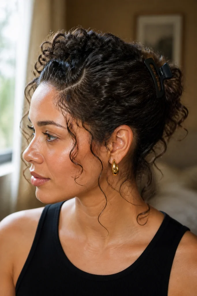 25 Classy Hairstyles for Busy Mornings with Curly Hair