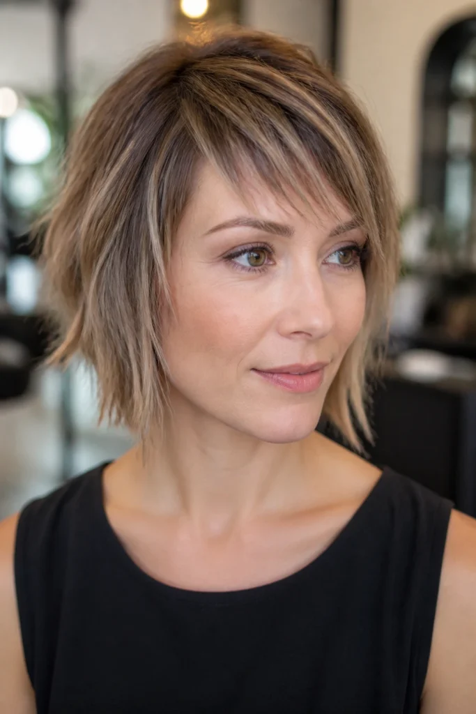 25 Choppy Bangs for Round Faces and Fine Hair