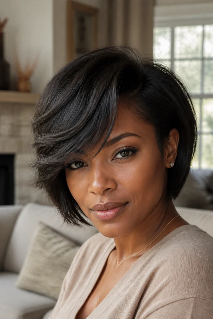 22 Tousled Bobs for Black Women with Fine Hair