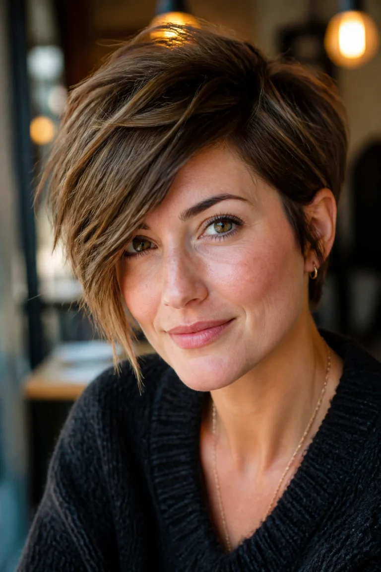18 Shag Transition Pixie Cuts for Round Faces
