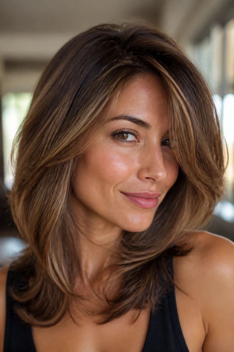 30 Side-Swept Part Layers for Mid Length Hair
