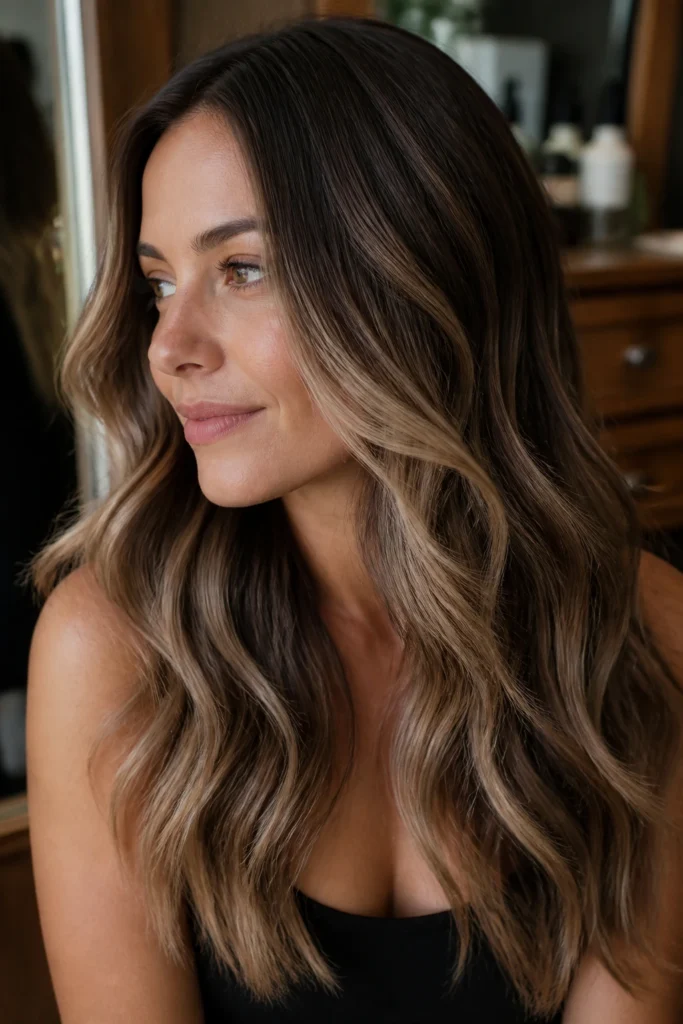 28 Blonde Dark Balayage for Brunettes with Thick Hair