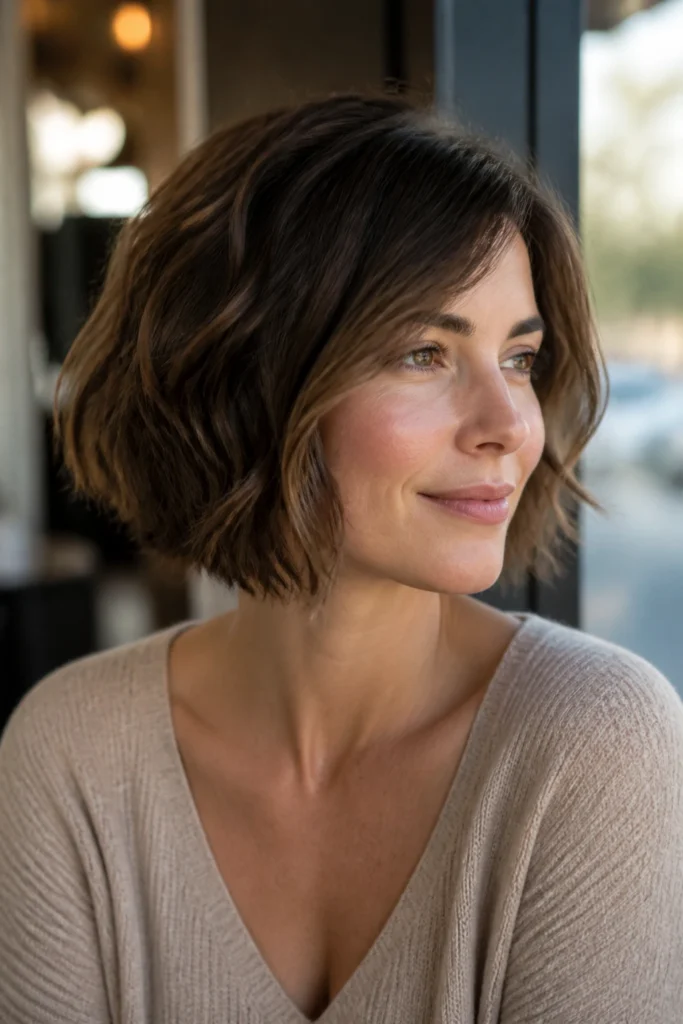 25 Choppy Bobs for Wavy Hair and Heart-Shaped Faces