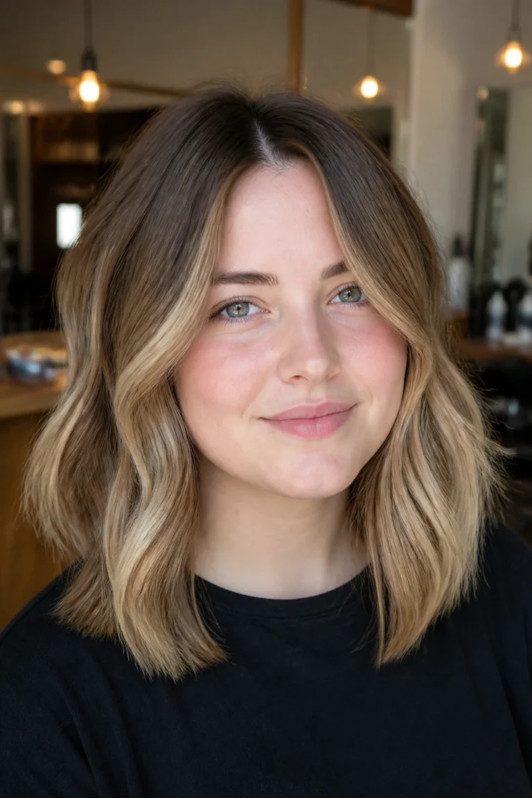 25 Soft Balayage for Pale Skin and Round Faces