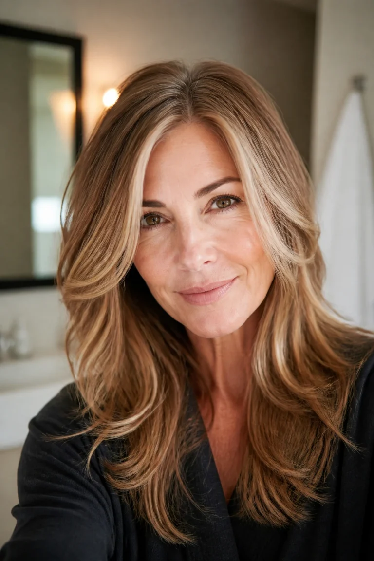 25 Warm Hairstyles That Cover Gray Roots for Long Hair