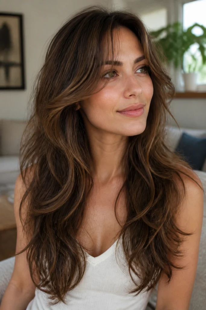 28 Low Maintenance Long Layered Haircuts for Wavy Hair