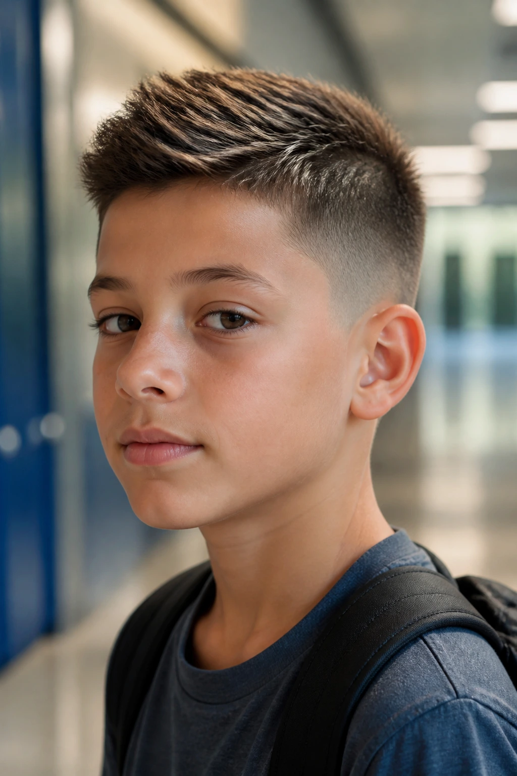 Real boy with soft Eurohawk and low taper