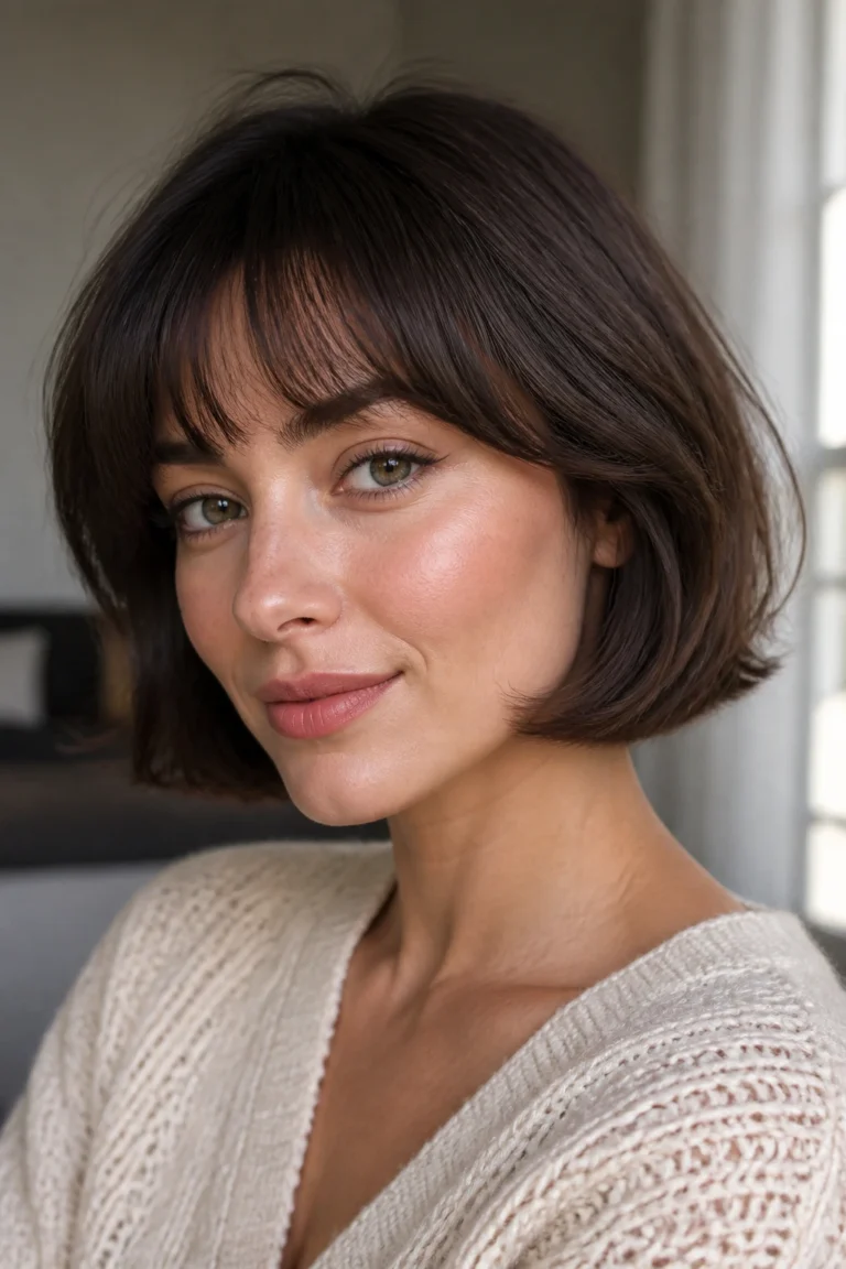 22 Short Layered Haircuts for Round Faces with Fine Hair