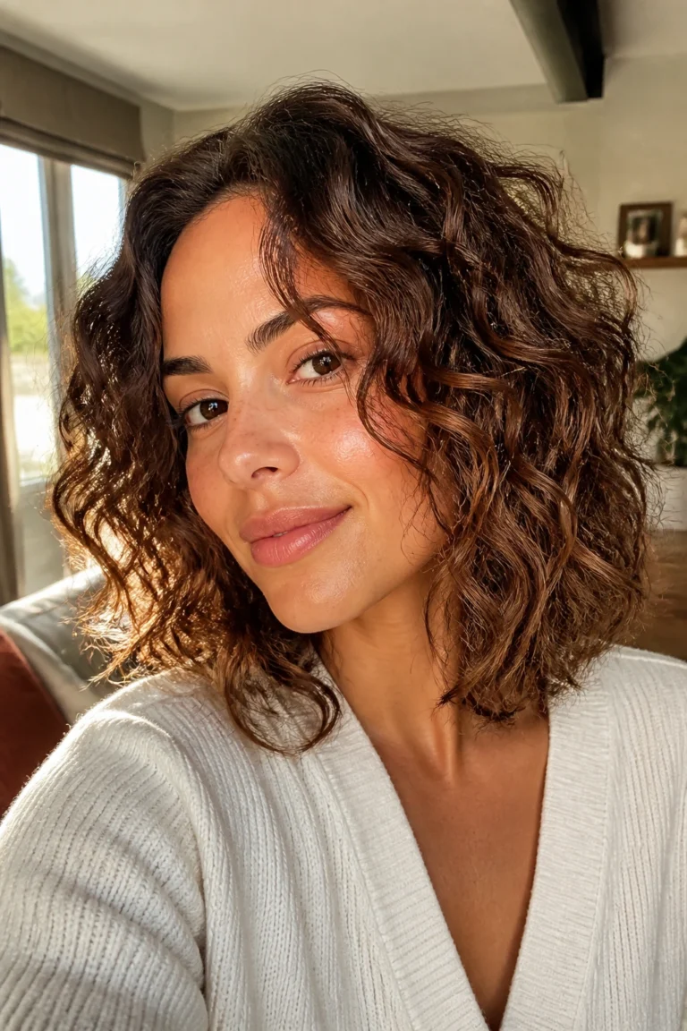 18 Long Bobs for Oval Faces and Curly Hair with Soft Layers