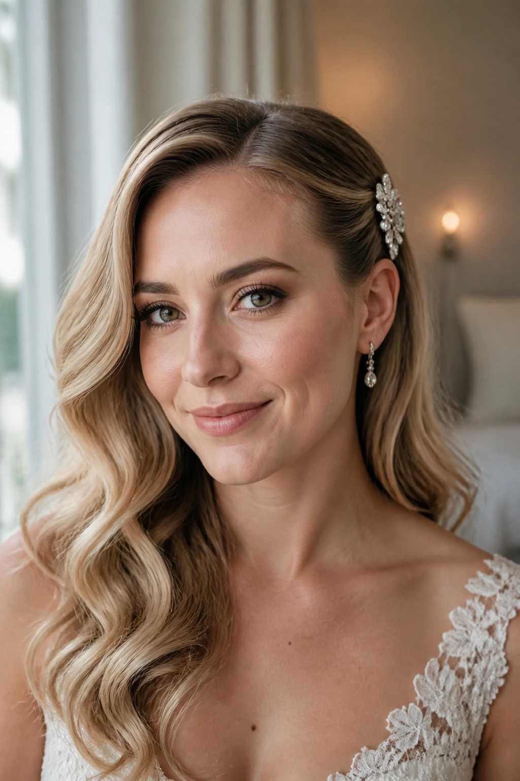 Bride with soft S-waves and tucked side