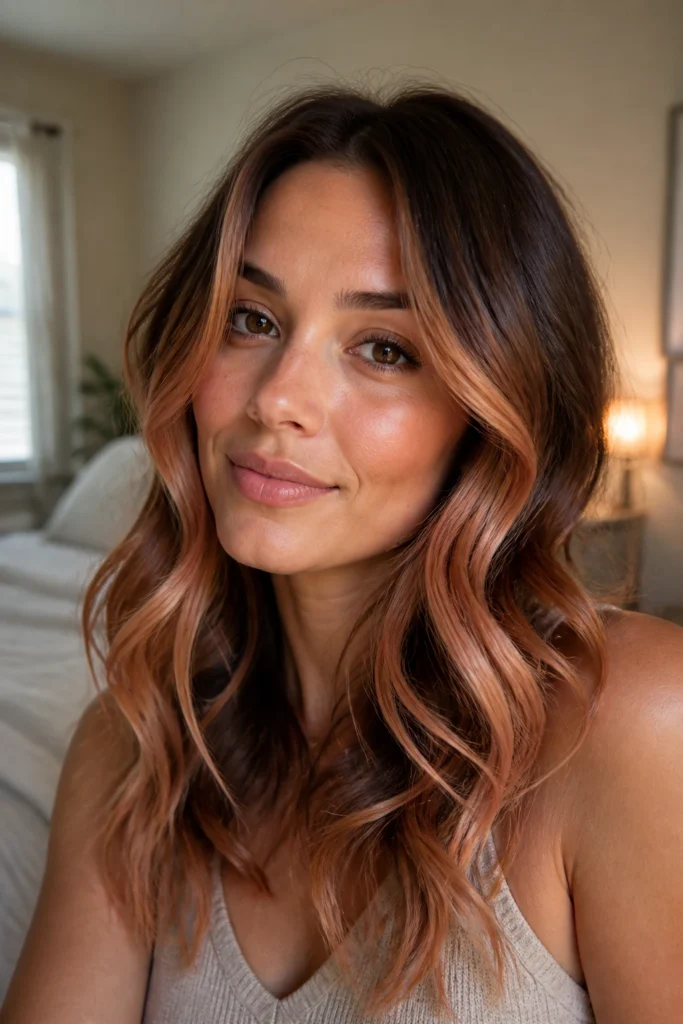 35 Natural Strawberry Blonde Hairstyles for Dark Hair