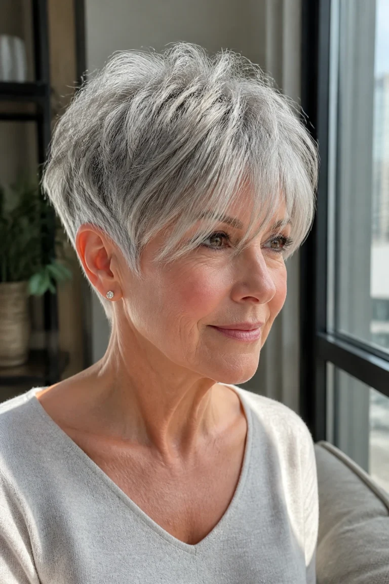 22 Short Fine Hairfor Haircuts for Women Over 60