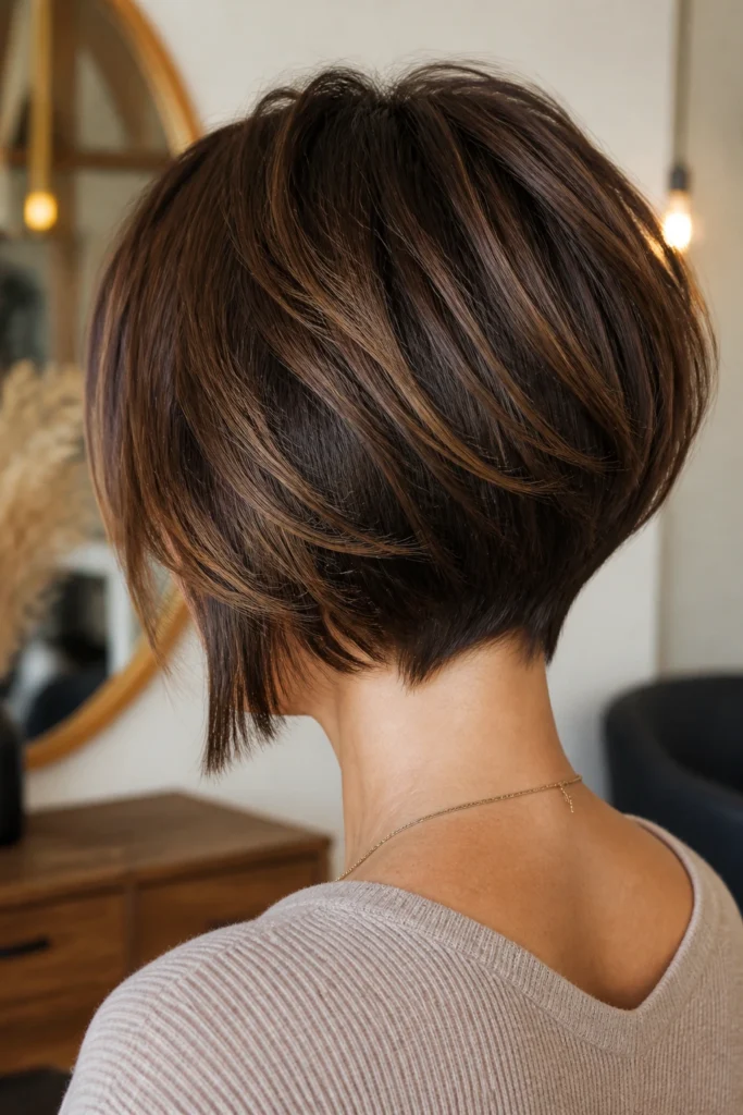 25 Inverted Textured Bobs for Thick Hair with Soft Layers