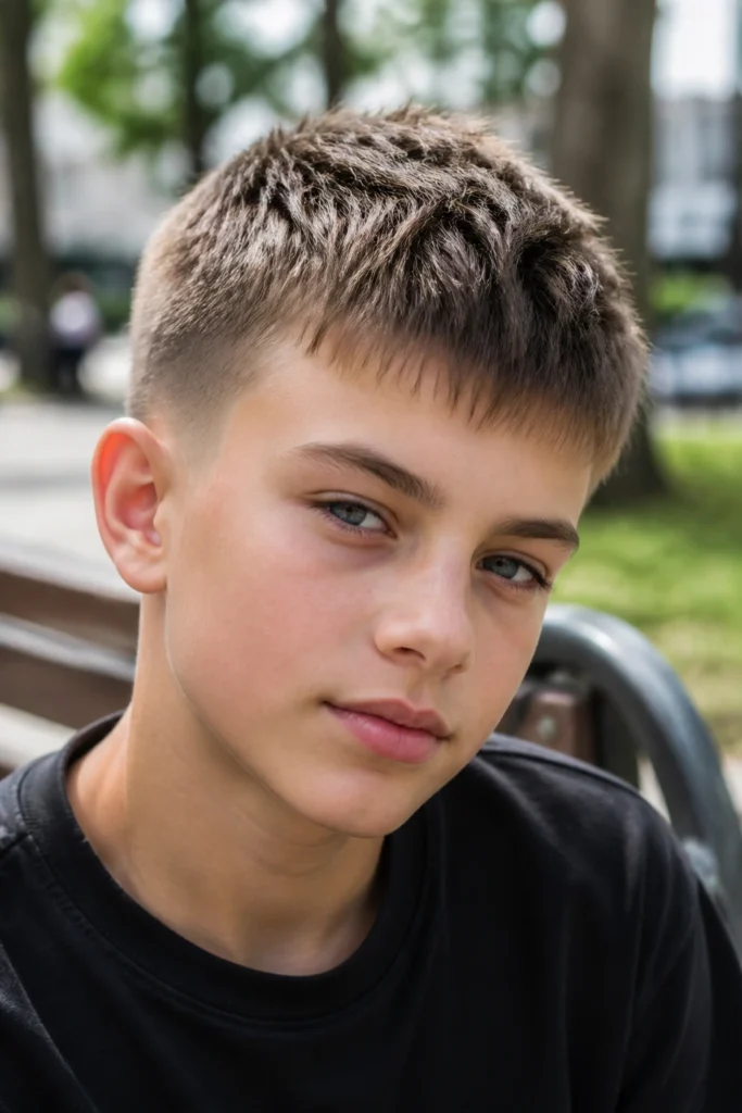 18 Crew Haircuts for Boys with Fine Hair