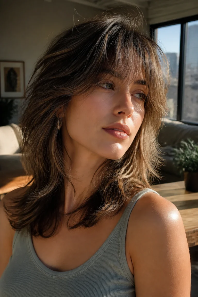 22 Medium Length Haircuts for Thick Hair with Babylights