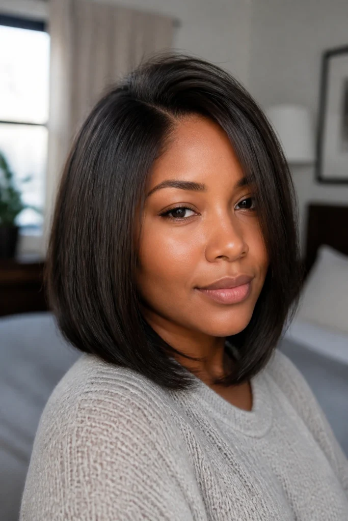 22 Blackest Hairstyles for Round Faces with Thin Hair