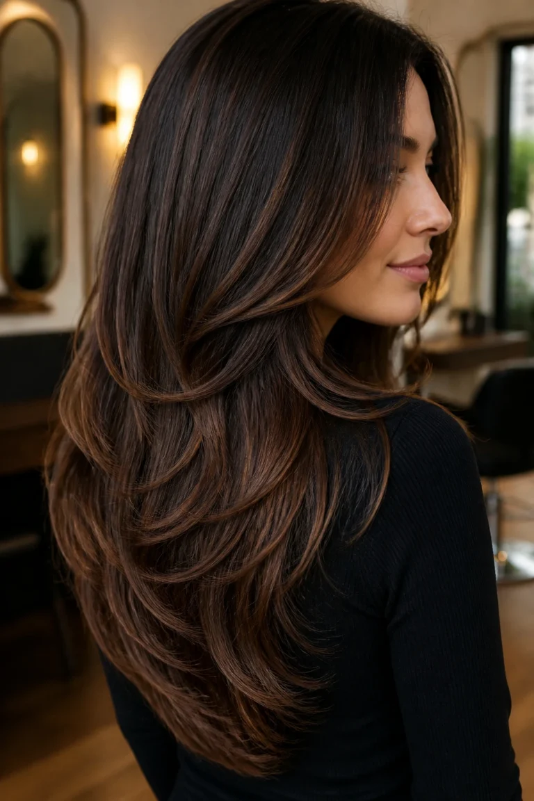25 Long Layered Haircuts for Thick Hair with Lowlights
