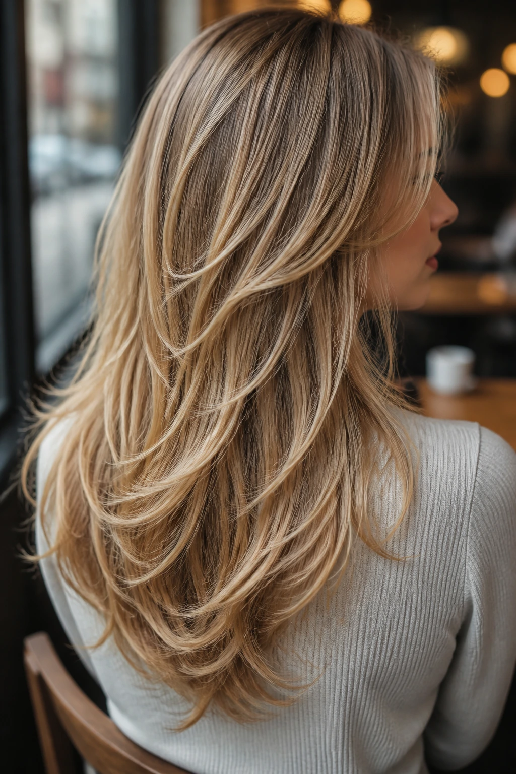 Portrait showing U-shaped layers keeping ends full