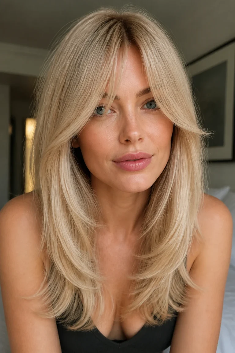 28 Blonde Long Layered Bangs for Thin Hair