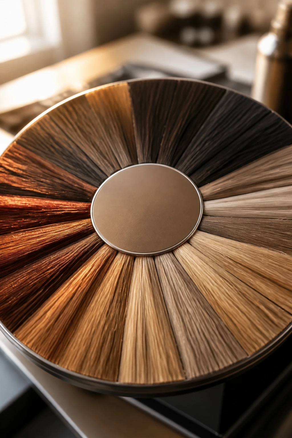 Close-up of color swatches illustrating warm undertones for olive skin