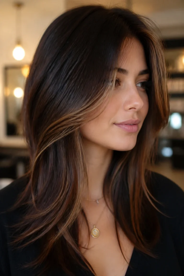 25 Dream Hair Color Ideas for Brunettes with Soft Layers