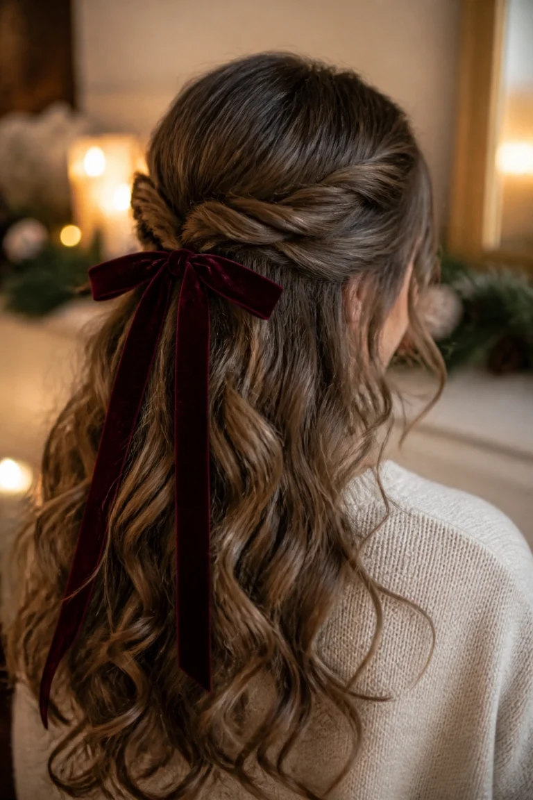 18 Easy Winter Hairstyles for Long Hair with Loose Curls