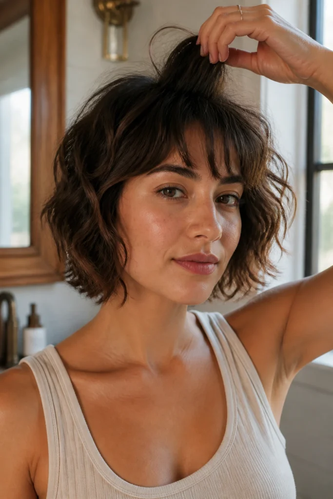 25 Cute Bobs for Round Faces and Wavy Hair