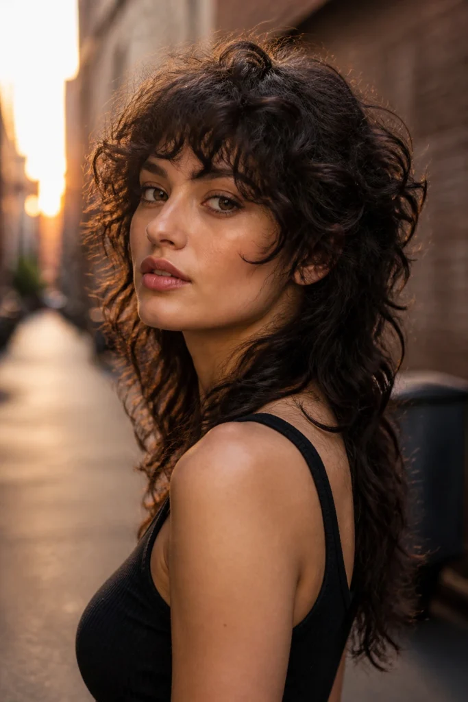 22 Rocker Haircuts for Curly Hair and Heart-Shaped Faces