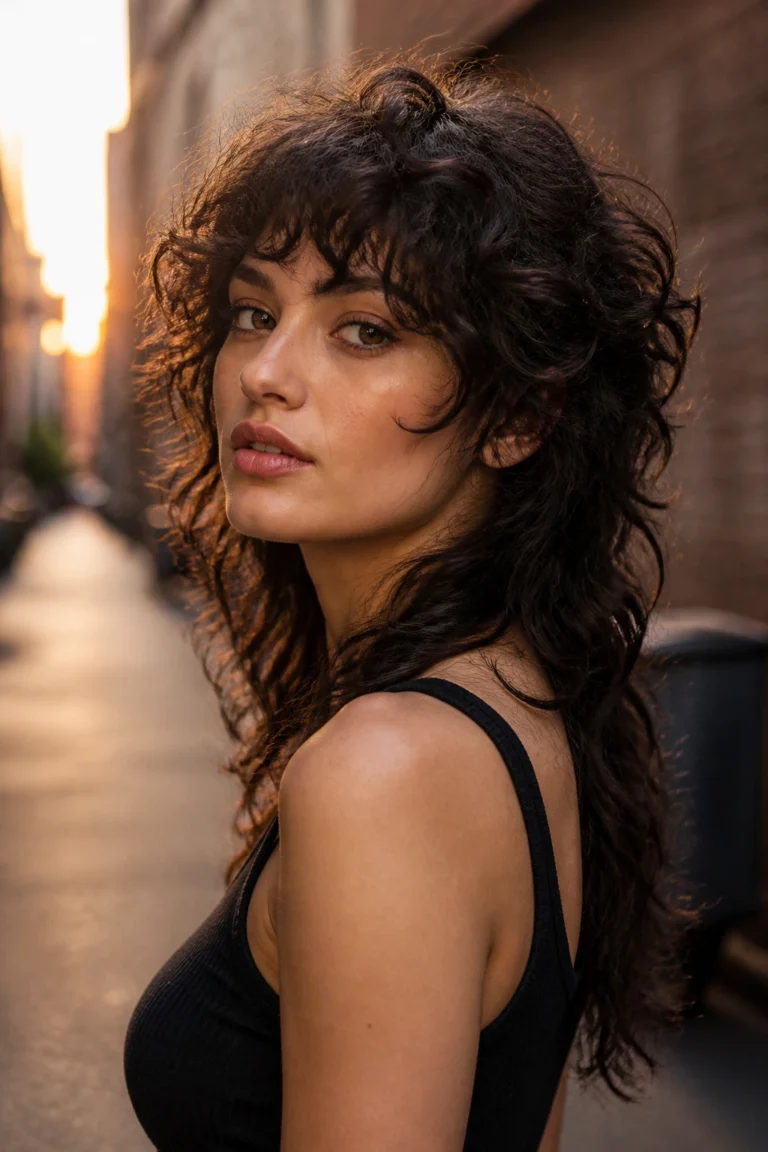 22 Rocker Haircuts for Curly Hair and Heart-Shaped Faces