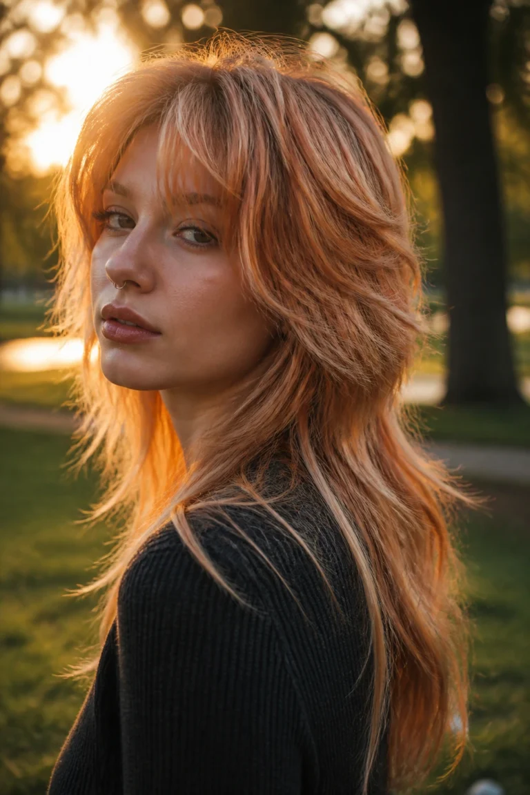 22 Strawberry Blonde Shag Haircuts for Long Hair